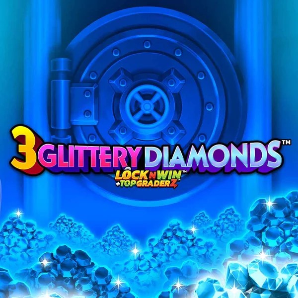 3 Glittery Diamonds logo by PearFiction Studios Casinoly Casino