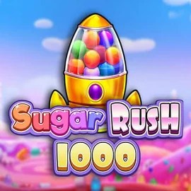 Sugar Rush 1000 slot logo by Pragmatic Play at Casinoly Casino
